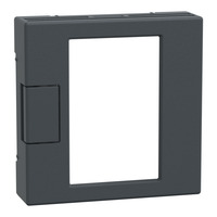 Merten Zentralplatte für Raumtemperaturregler Einsatz Typ MEG5775-0414, Thermoplast matt anthrazit, Retail