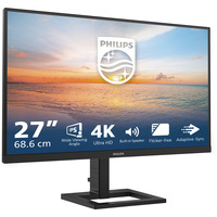 Philips 27E1N1800AE, LED-Monitor 68.6 cm (27 Zoll), schwarz, UltraHD/4K, IPS, HDMI, DP, Adaptive-Sync, HDR, Ergo Fuß