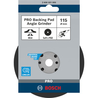 Bosch Stützteller für Fiberschleifscheiben 115mm, M14, Schleifteller