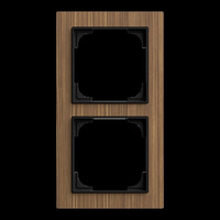 Busch-Jaeger Abdeckrahmen zwei fach holz, Retail
