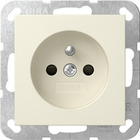 Gira Steckdose mit Erdungsstift und erhöhtem Berührungsschutz weiß, Retail