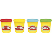 Hasbro Play-Doh 4er-Pack Knete in Dosen, 4 Stück, Kneten 