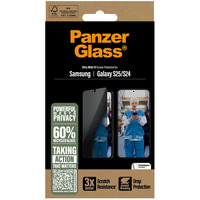 PanzerGlass Privacy Displayschutz Ultra-Wide Fit, Schutzfolie transparent, Samsung Galaxy S25 / S24