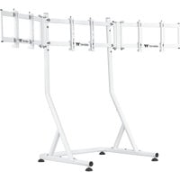 Thermaltake Triple Monitor Stand Snow, für Racing Simulator Cockpit GR500, Monitorhalterung weiß, für Monitore 32" - 55"
