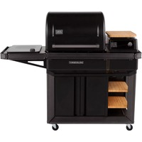 Traeger Pelletgrill Timberline schwarz, WiFIRE, Touchscreen, seitliches Induction Kochfeld