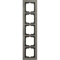Busch-Jaeger Abdeckrahmen 5-fach, Abdeckung grau, Retail