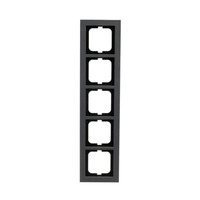 Busch-Jaeger Abdeckrahmen 5-fach, Abdeckung grau, Retail