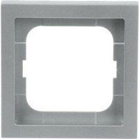 Busch-Jaeger Rahmen einfach zum Abdecken von Schaltern, Tastern und Steckdosen, future linear aluminium (gebürstet), Retail