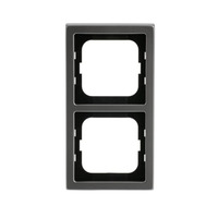 Busch-Jaeger Rahmen zwei-fach pur Edelstahl 1722-866K Edelstahl Anti Fingerprint matt edelstahl, Retail