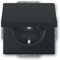 Busch-Jaeger Schutzkontaktsteckdose Einsatz 20 EUKBR-885 schwarz, Retail