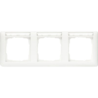 Gira Rahmen drei fach mit Schriftfeld weiß (matt), Retail