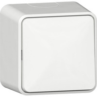 Gira Wippschalter mit Montageplatte Universal-Aus-Wechselschalter Kunststoff weiß, Retail