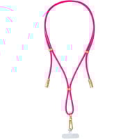 Intenso Handykette und Lade-/Datenkabel Cell Phone Charging Lanyard neon-pink, 1,65 Meter, USB-C, PD3.0 / QC4.0, Nylon