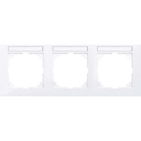 Merten Rahmen dreifach zur eindeutigen Kennzeichnung von Einsätzen weiß, Retail