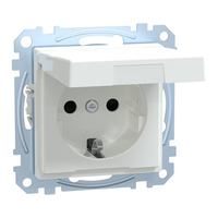 Merten Schutzkontakt-Steckdose mit Klappdeckel und erhöhtem Berührungsschutz IP44 Retail