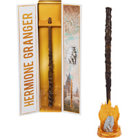 Spin Master Wizarding World Harry Potter - Authentischer Hermine Granger Zauberstab, Rollenspiel mit Hogwarts-Halterung