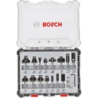 Bosch Professional Fräser-Set, 15-teilig 8mm-Schaft