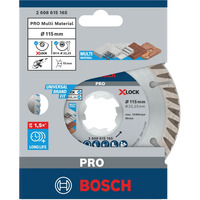 Bosch Professional PRO Diamanttrennscheibe X-LOCK MultiMaterial, Ø 125 mm 2 Stück, Bohrung 22,23 mm