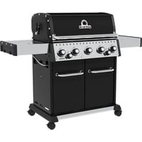 Broil King Gasgrill Baron 590 - BUNDLE schwarz/edelstahl, mit Seiten- und Heckbrenner, inkl. Gussplatte und Schutzhülle