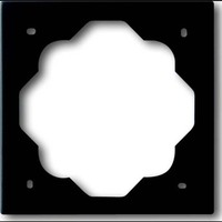 Busch-Jaeger Rahmen einfach, Abdeckrahmen, lackierte Oberfläche, Kunststoff, matt, 81 x 81 x 6 mm schwarz (matt), Retail