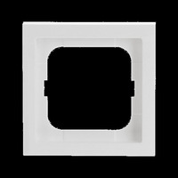 Busch-Jaeger Rahmen einfach für Schalter, Taster und Steckdosen, future linear, Typ 1721-184K weiß (glänzend), Retail