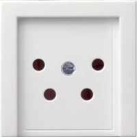 Gira Abdeckung für KPN-Anschlussdose vierpolig seidenmatt, Zentralplatte weiß (matt), Retail