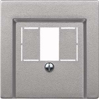 Merten Zentralplatte Aluminium für Telekommunikations-Anschlussdose Typ 297960 aluminium, Retail