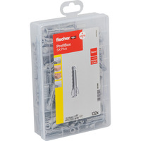 fischer Profi-Box Spreizdübel SX Plus hellgrau, 132-teilig