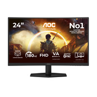 AOC AGON C24G42FE, Gaming-Monitor 59.9 cm (23.6 Zoll), schwarz, FullHD, VA, Curved, HDMI, DP, 180Hz Panel