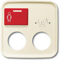 Busch-Jaeger Busch-J. Zentralscheibe weiá Licht-Ton-Ru 2548-071 D-212-101, Rahmen weiß, Retail