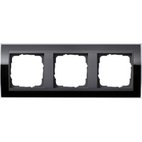 Gira Abdeckrahmen dreifach, Abdeckung schwarz, Retail