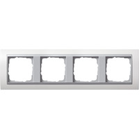 Gira Abdeckrahmen vierfach Event, Befestigung/Montage weiß, Retail