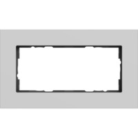 Gira Abdeckrahmen zwei-fach, Abdeckung grau, Retail