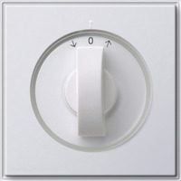 Gira Abdeckung mit Knebel für Zeitschalter und Jalousieschalter weiß, Retail