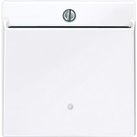 Merten Card-Schalter beleuchtbar, Taster-Einsatz für Card-Schalter, Typ 315625 weiß (glänzend), Retail