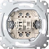 Merten Doppeltaster Einsatz 2 Schalter 1-polig 10 Ampere 250 Volt Wechselstrom MEG3055-0000 Retail