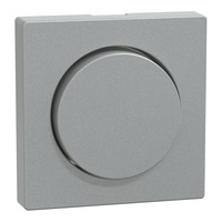 Merten Zentralplatte Aluminium mit Drehknopf Typ MEG5250-0460 für Dimmer, System M aluminium, Retail