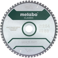 Metabo Kreissägeblatt "multi cut - classic", 254x30 Z60 FZ/TZ 5°neg für halbstationäre Kreissägen