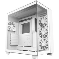 NZXT H9 Flow All White, Tower-Gehäuse weiß, Tempered Glass