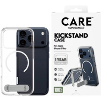 PanzerGlass CARE Kickstand Case, Handyhülle transparent, iPhone 17 Pro, MagSafe