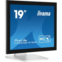 iiyama ProLite T1932MSC-W1SAG, LED-Monitor 48 cm (19 Zoll), weiß (matt), SXGA, IPS, Touchscreen