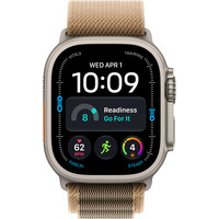 Apple Watch Ultra 4, Smartwatch Titan natur, 49 mm, Alpine Loop Wüstensand S, Cellular