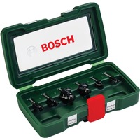 Bosch Heimwerken & Garten Wolfram-Carbide-Fräser-Set, 6-teilig 1/4" Schaft