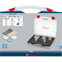 Bosch Professional PRO Ceramic dry X-LOCK Bohrkronen-Set, Ø 20 - 68mm, Bohrer-Satz 5-teilig, für kleine Winkelschleifer