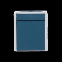 Busch-Jaeger Wechselschalter Aufputz 1 Modul mit Wippe, Schutzart IP44, 10 Ampere, Typ 2601/6 W-53 blaugrün, Retail