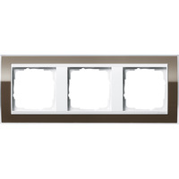 Gira Abdeckrahmen dreifach, Abdeckung braun, Retail