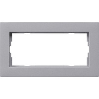 Gira Abdeckrahmen zweifach ohne Farbe aluminium, Retail