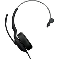 Jabra Evolve2 50, Headset schwarz, Microsoft Teams Version, Bluetooth 5.2, USB-C und USB-A, Mono