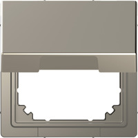 Merten Adapter mit Kombieinsätzen nach DIN 49075, Metall, matt lackiert nickel, Retail