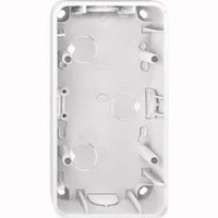 Merten Aufputzgehäuse 2-fach mit Zugentlastung, glänzend, rechteckig, Polycarbonat weiß (glänzend), Retail